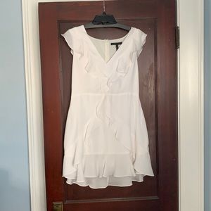 BCBGMAXAZRIA White Ruffled Mini Dress (12)